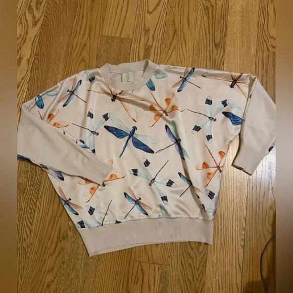 Sioni Multicolor Dragonfly Crewneck Sweater - Picture 3 of 10